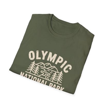 Olympic National Park Graphic Unisex T-Shirt White