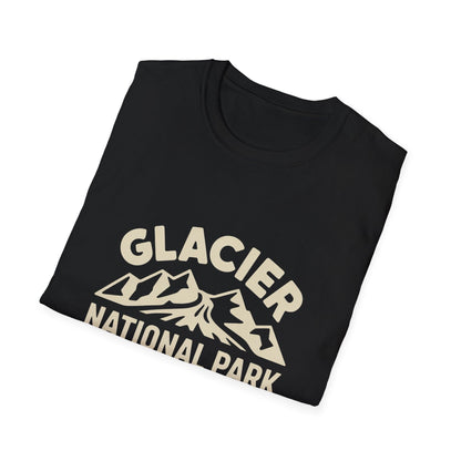Glacier National Park Logo T-Shirt - White Cotton Tee