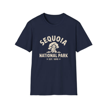 Sequoia National Park Logo T-Shirt - White Cotton