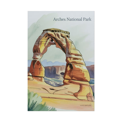 Delicate Arch Watercolor Print Arches National Park