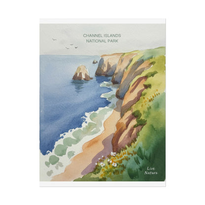 Channel Islands National Park Watercolor Poster Print
