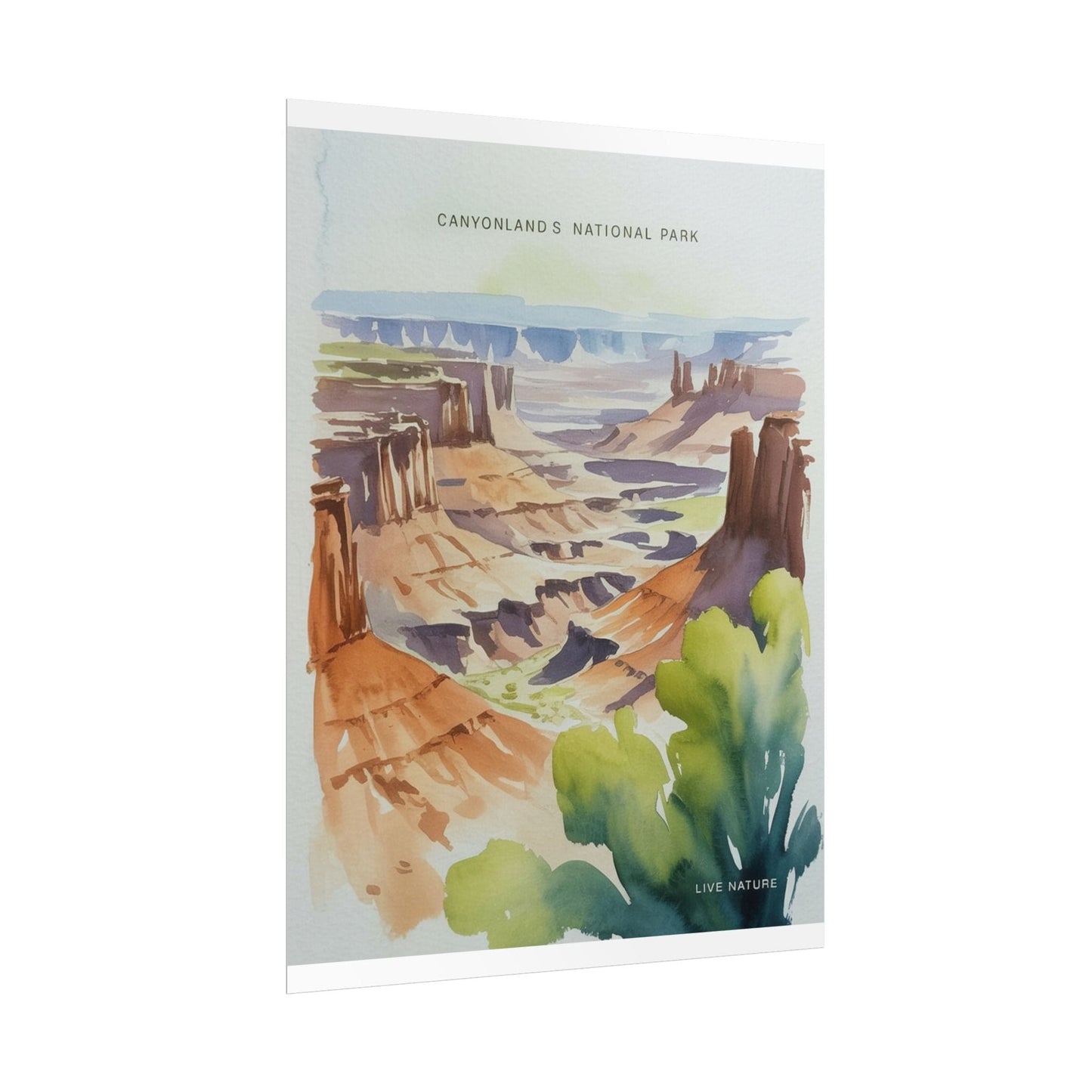 Canyonlands National Park Watercolor Art Print