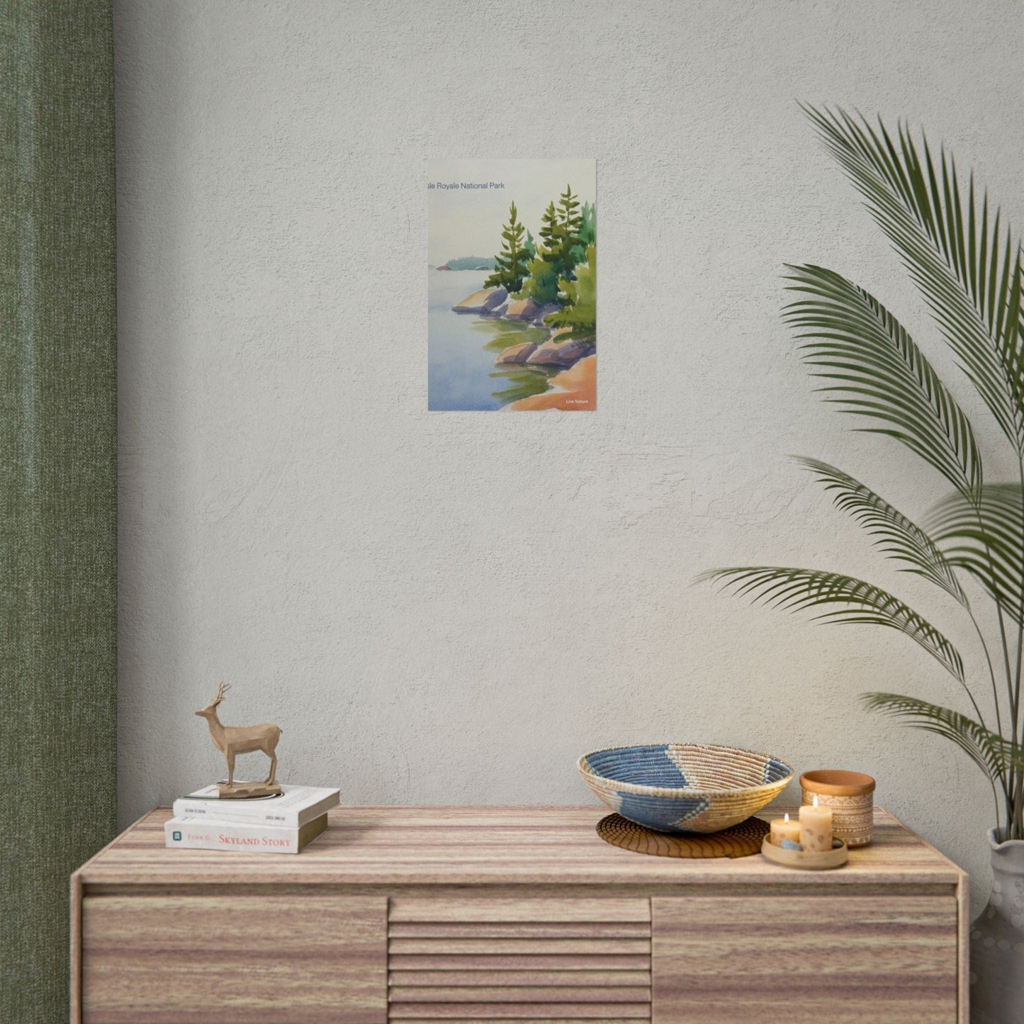 Isle Royale National Park Watercolor Poster Print