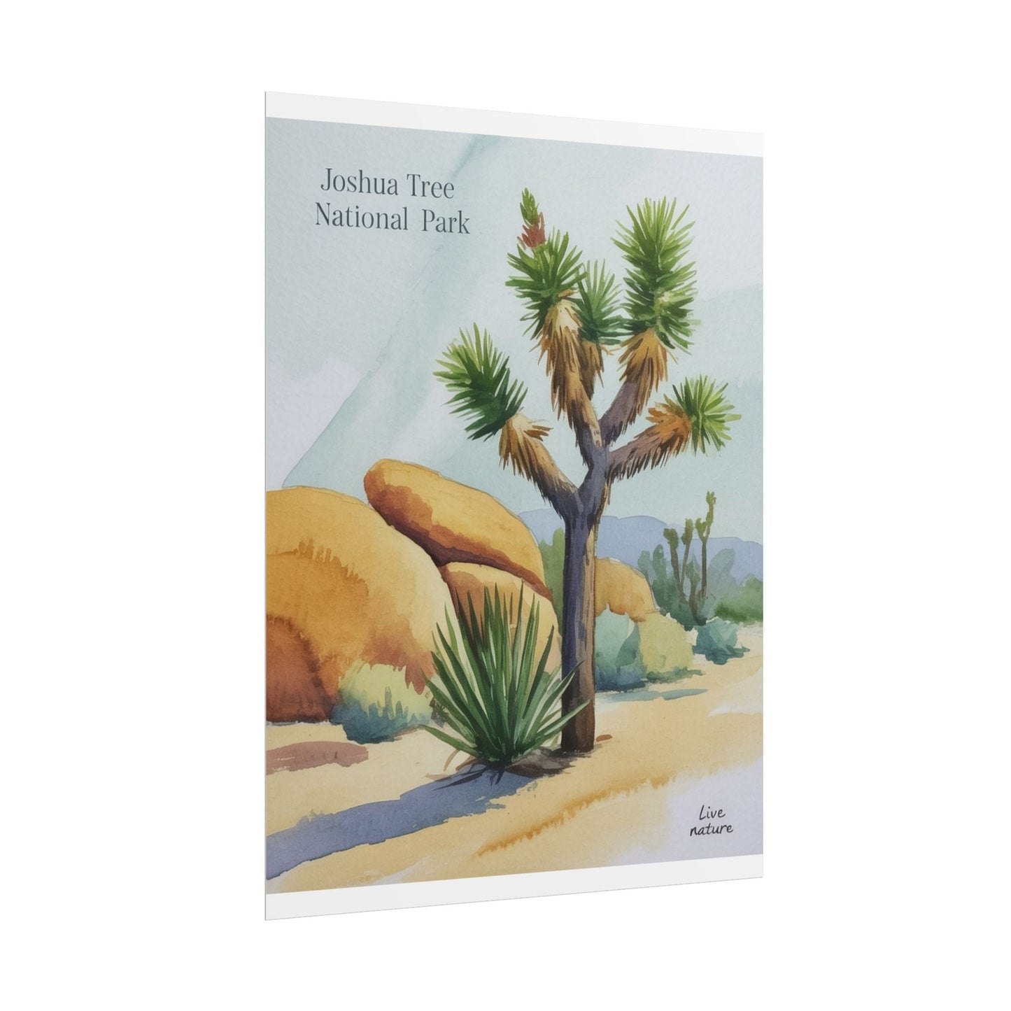 Joshua Tree National Park Watercolor Art Print