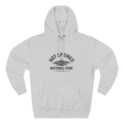 Hot Springs National Park Fleece Hoodie White