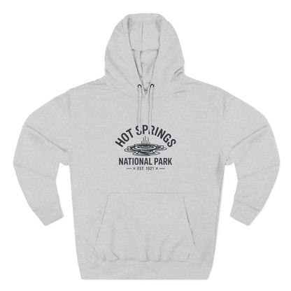 Hot Springs National Park Fleece Hoodie White