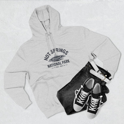 Hot Springs National Park Fleece Hoodie White