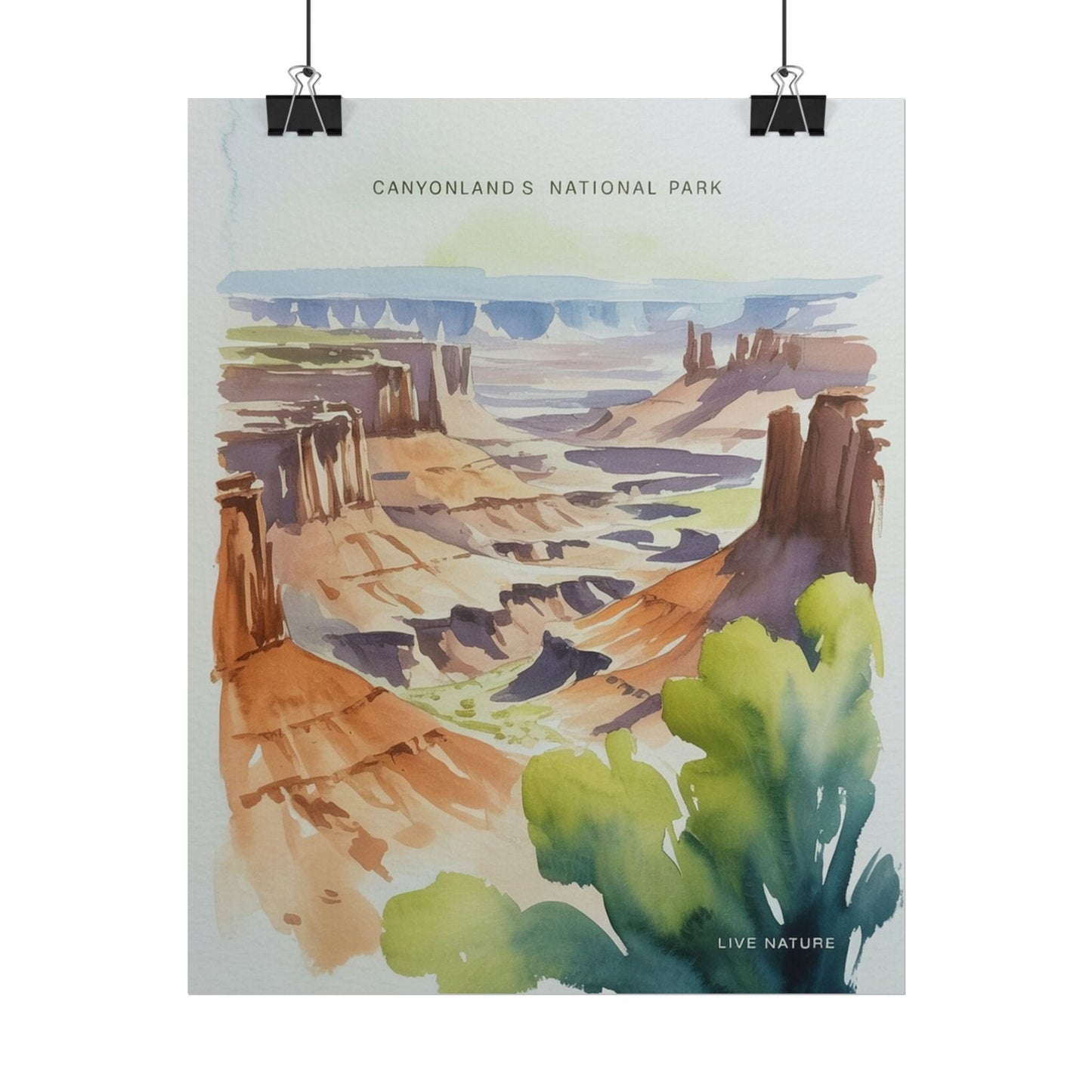 Canyonlands National Park Watercolor Art Print