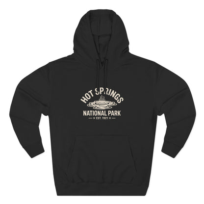 Hot Springs National Park Fleece Hoodie White