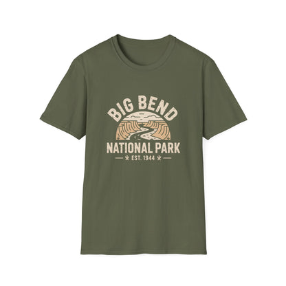 Big Bend National Park T-Shirt White Retro Design