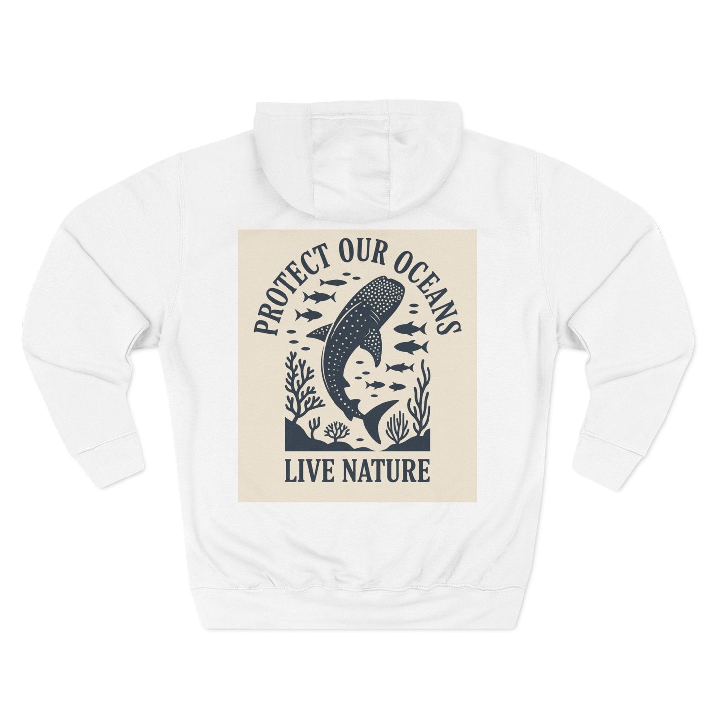 Three-Panel Fleece Hoodie