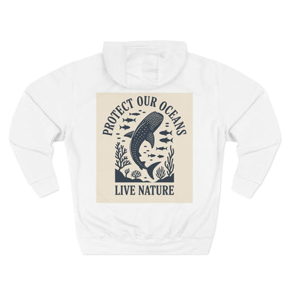 Three-Panel Fleece Hoodie