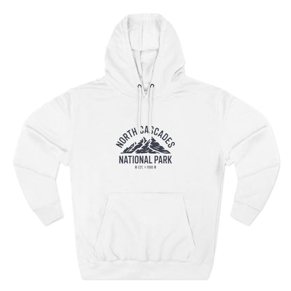 North Cascades National Park Fleece Hoodie White