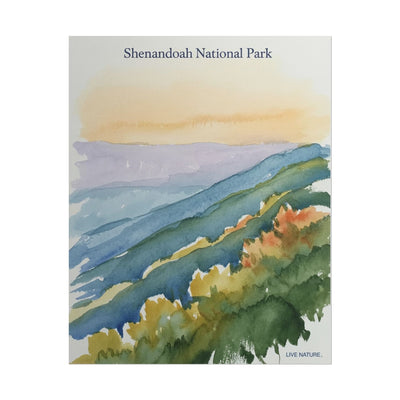 Shenandoah National Park Watercolor Art Print