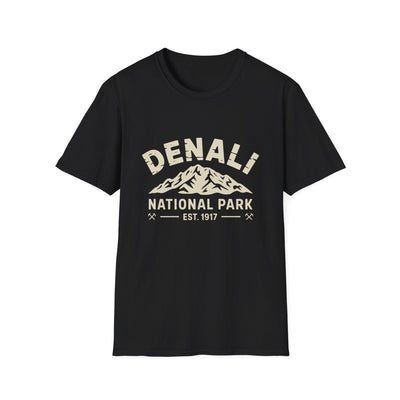 Denali National Park Logo T-Shirt - White Cotton Tee