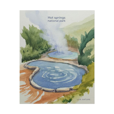Hot Springs National Park Watercolor Print