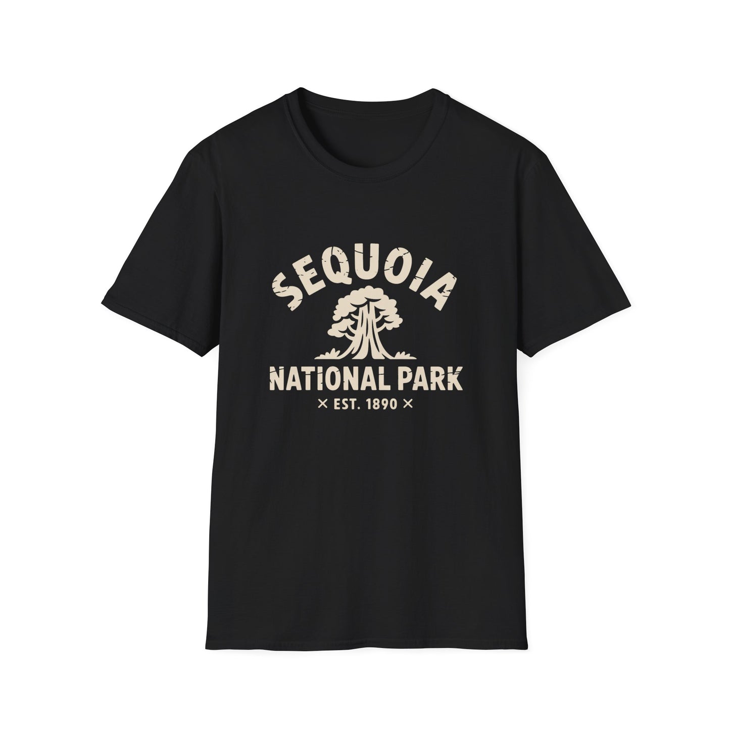 Sequoia National Park Logo T-Shirt - White Cotton