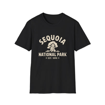 Sequoia National Park Logo T-Shirt - White Cotton