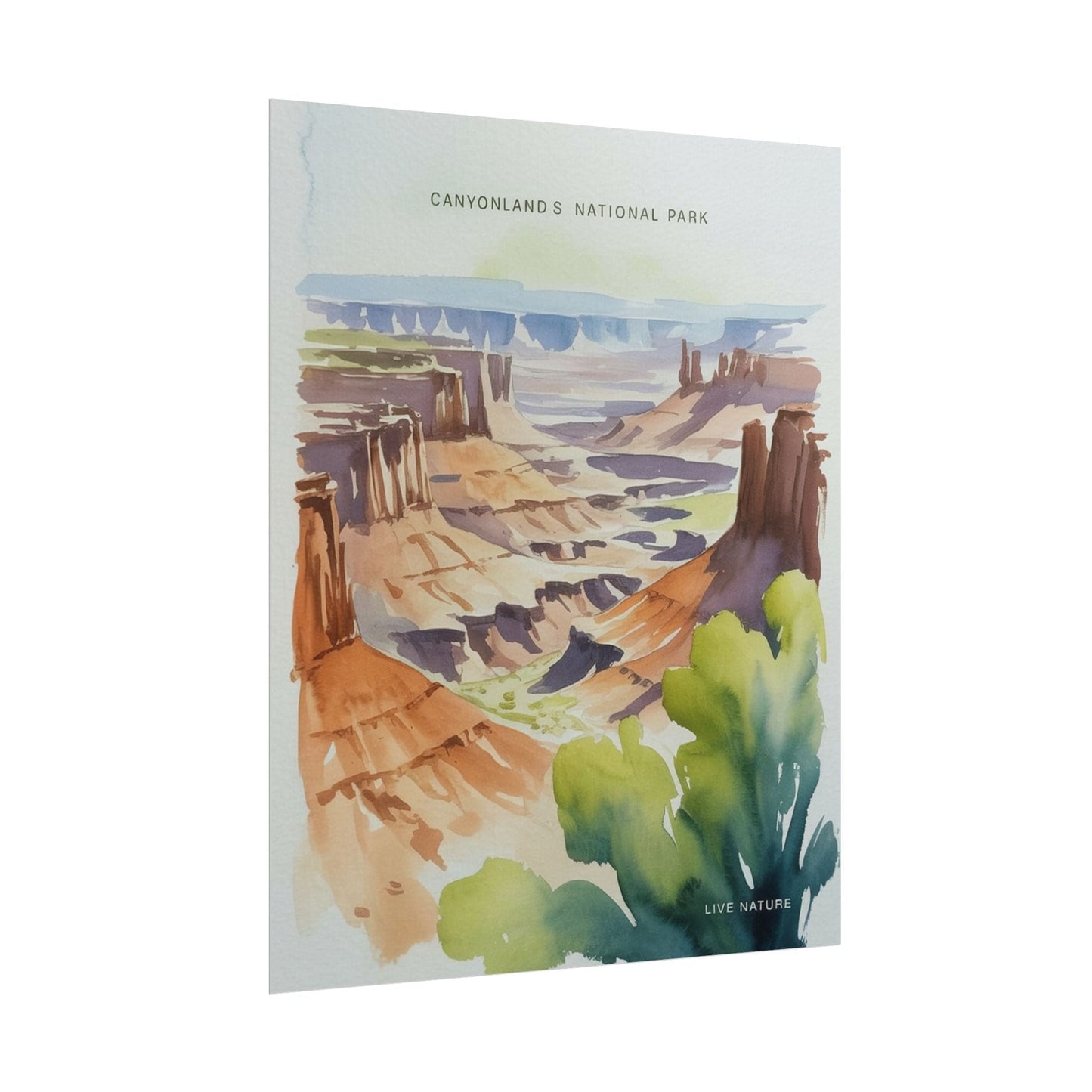 Canyonlands National Park Watercolor Art Print