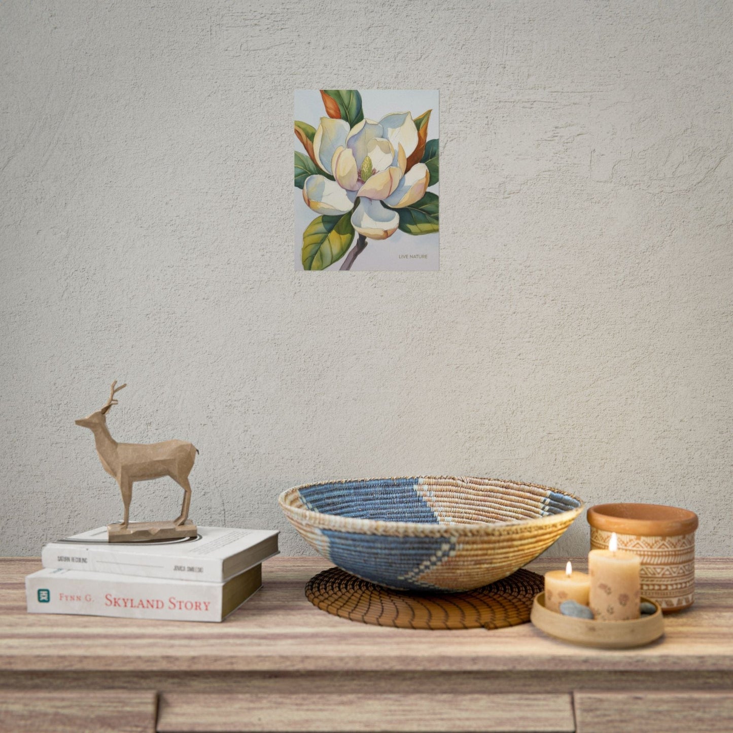 Magnolia Blossom Art Print on Fine Art Paper