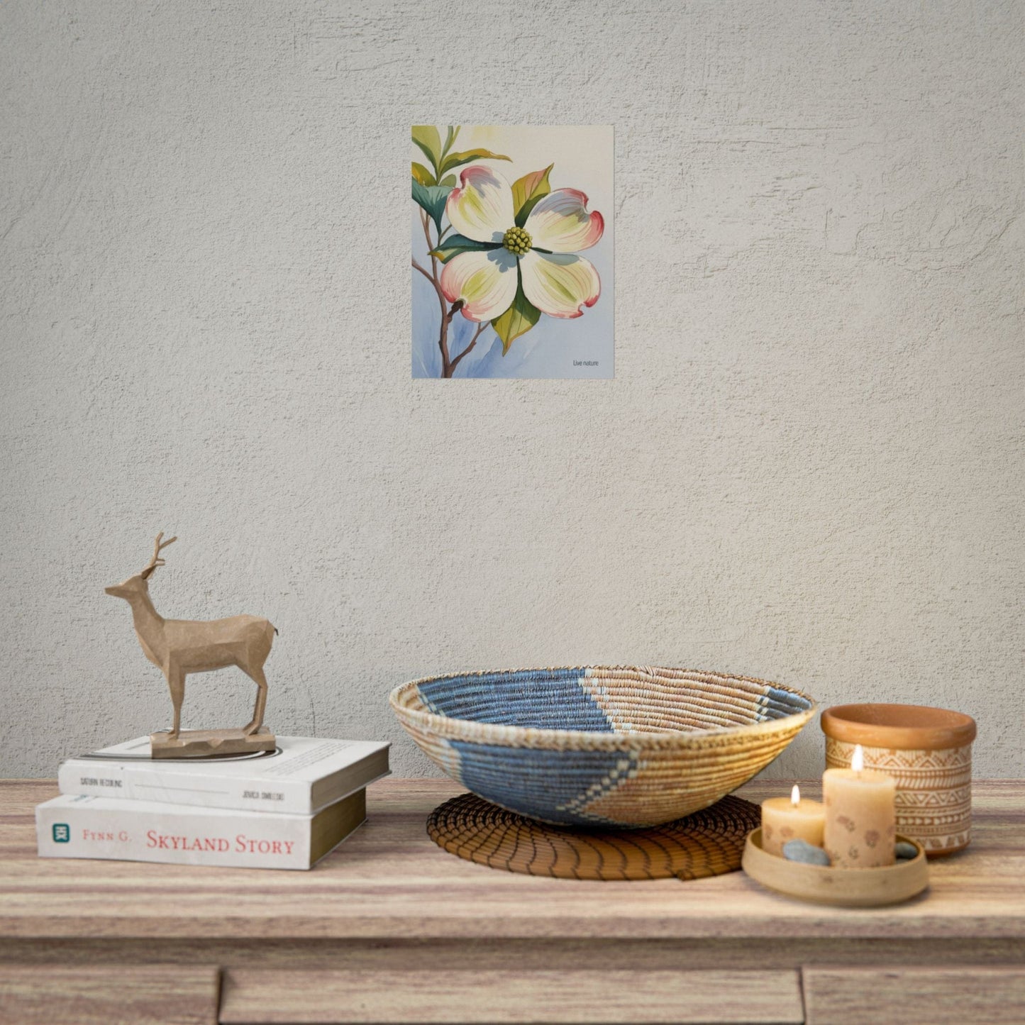 North Carolina Dogwood Watercolor Art Print