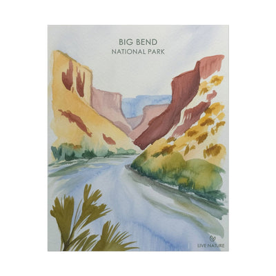 Big Bend National Park Watercolor Art Print