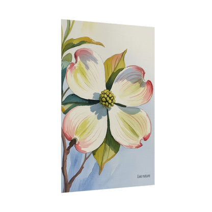 North Carolina Dogwood Watercolor Art Print