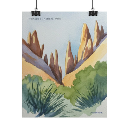 Pinnacles National Park Watercolor Art Print