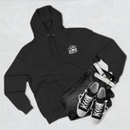 Three-Panel Fleece Hoodie - 1 (Front+Back) - Three-Panel Fleece Hoodie (Smart: Original on dark)
