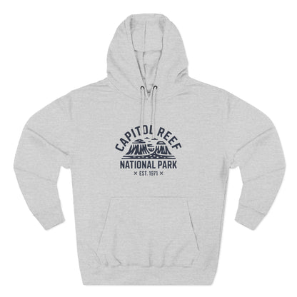 Capitol Reef National Park Fleece Hoodie White