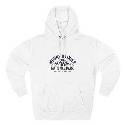 Mount Rainier National Park Fleece Hoodie Cotton