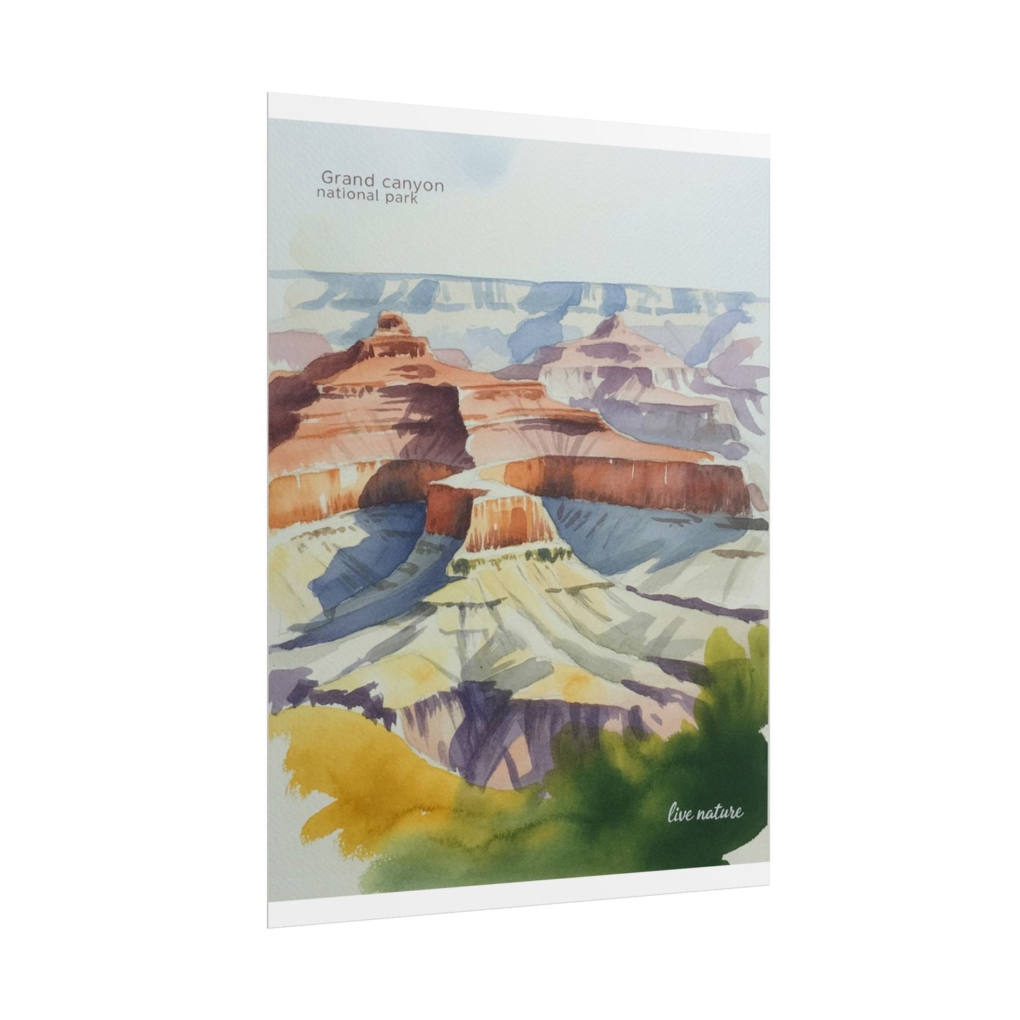 Grand Canyon National Park Watercolor Art Print
