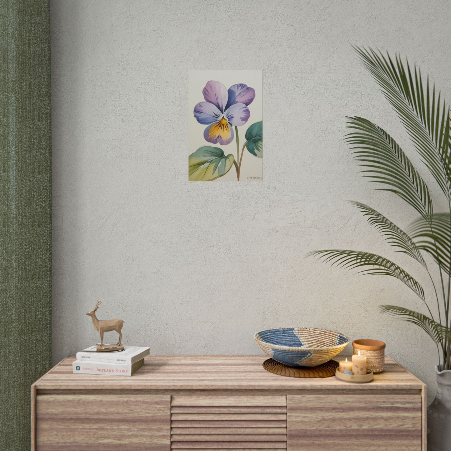 Wisconsin Wood Violet Watercolor Print – State Flower Art