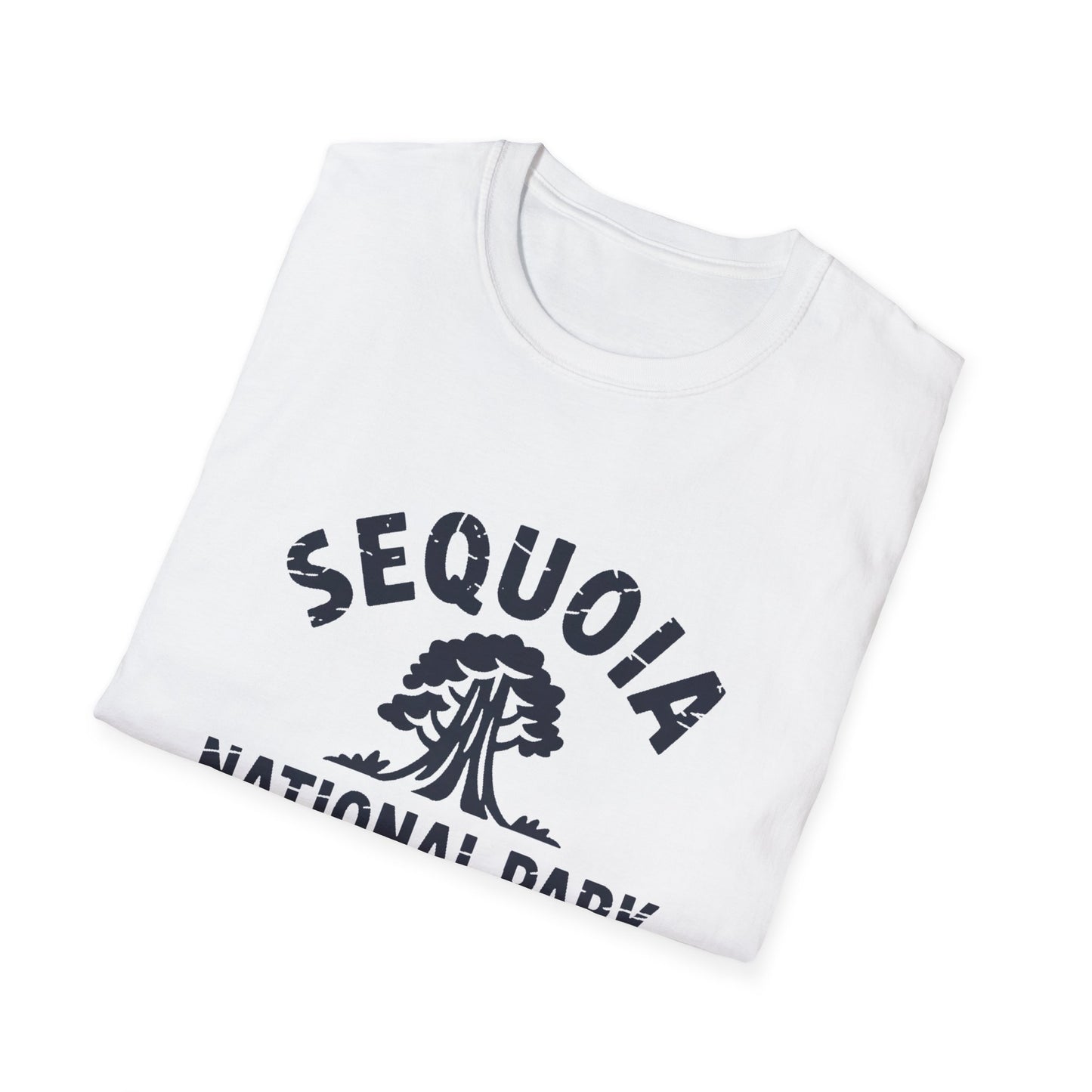 Sequoia National Park Logo T-Shirt - White Cotton