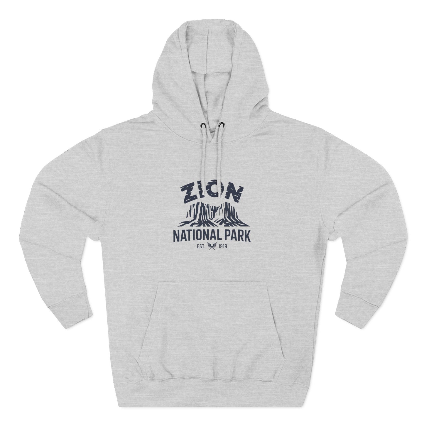 Zion National Park White Fleece Hoodie Limited Edition