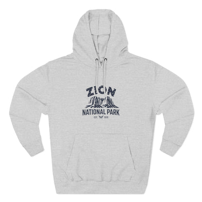 Zion National Park White Fleece Hoodie Limited Edition