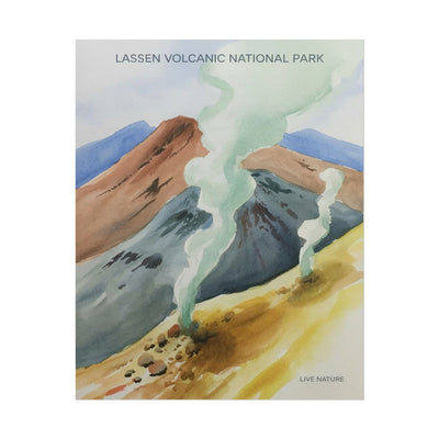 Lassen Volcanic National Park Watercolor Print