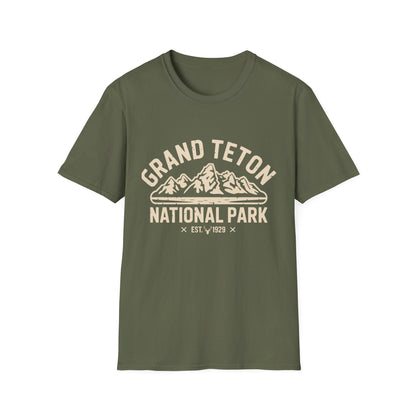 Grand Teton National Park Retro Graphic T-Shirt