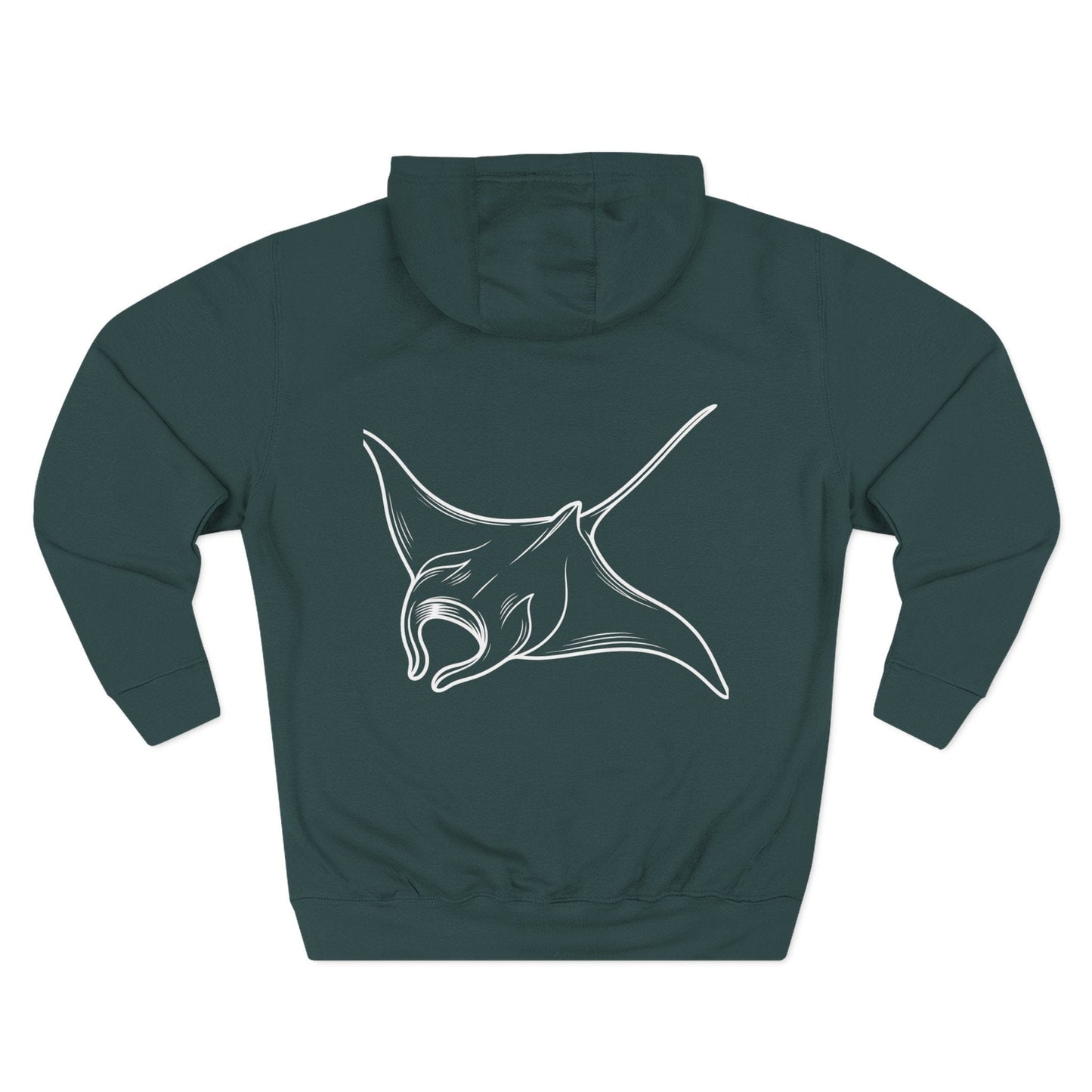 Three-Panel Fleece Hoodie - 0002_1_a-stylized-illustration-of-a-singular-ma_5xIJdV7RSOOvLbCunHjJZA_XCEp0Th7R_6KMWbxQTEitg (Front+Back) - Three-Panel Fleece Hoodie