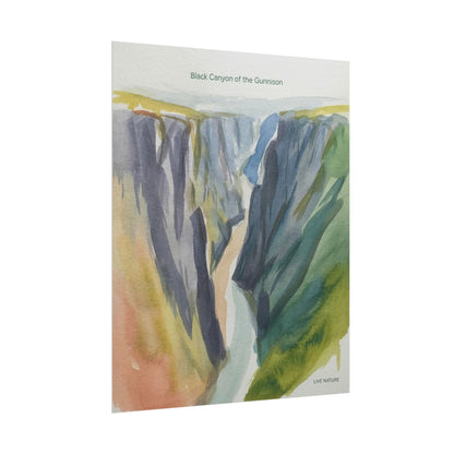 Black Canyon of the Gunnison Watercolor Art Print