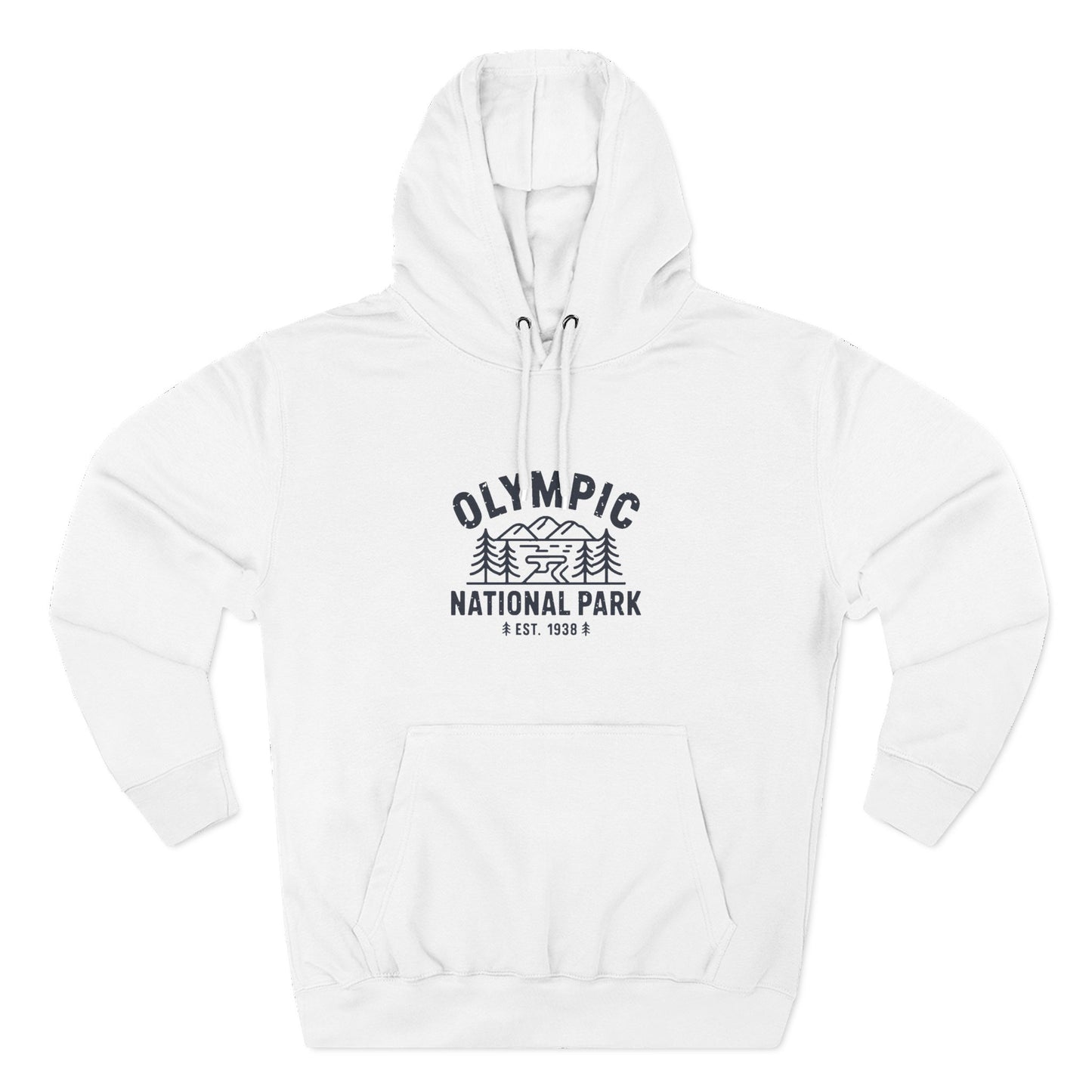 Olympic National Park Fleece Hoodie Ring Spun Cotton