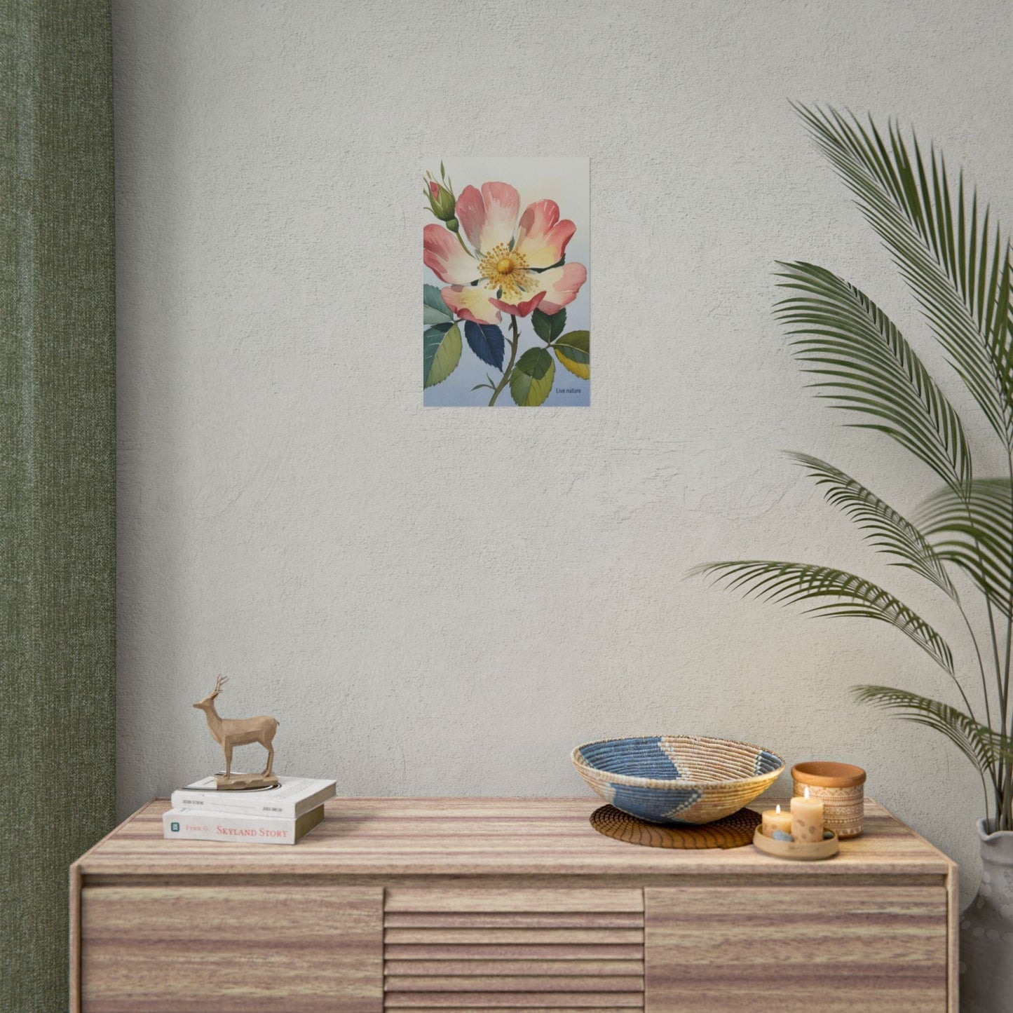 Wild Prairie Rose Watercolor Art Print
