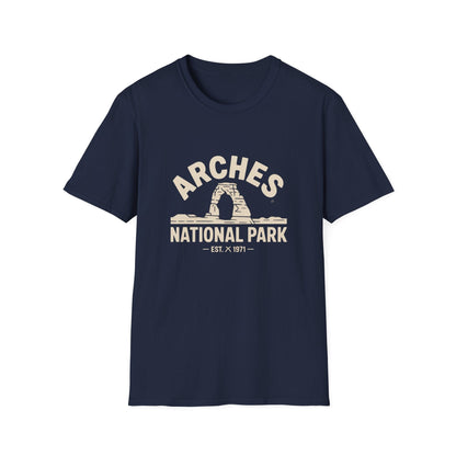 Arches National Park Retro T-Shirt - White Unisex