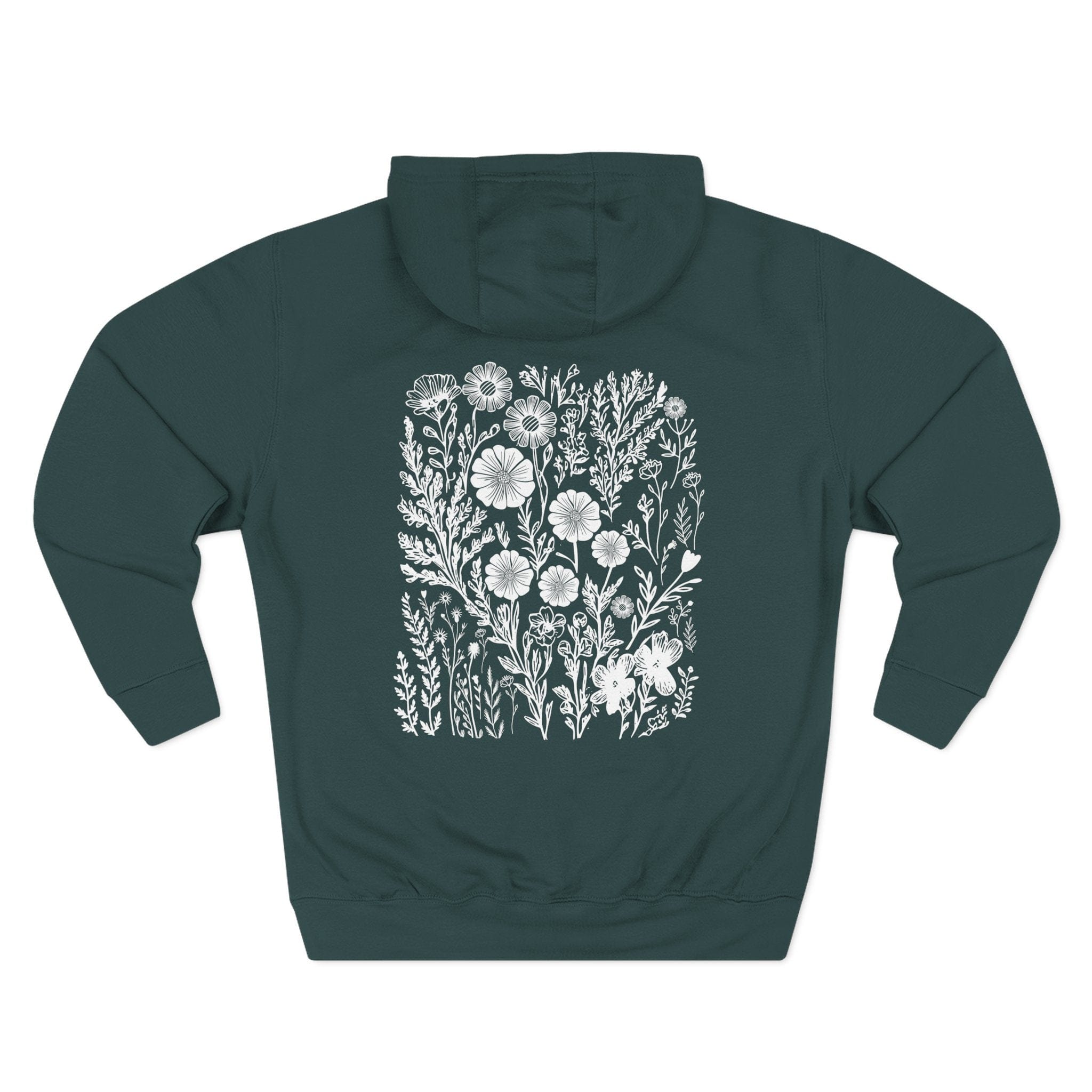 Three-Panel Fleece Hoodie