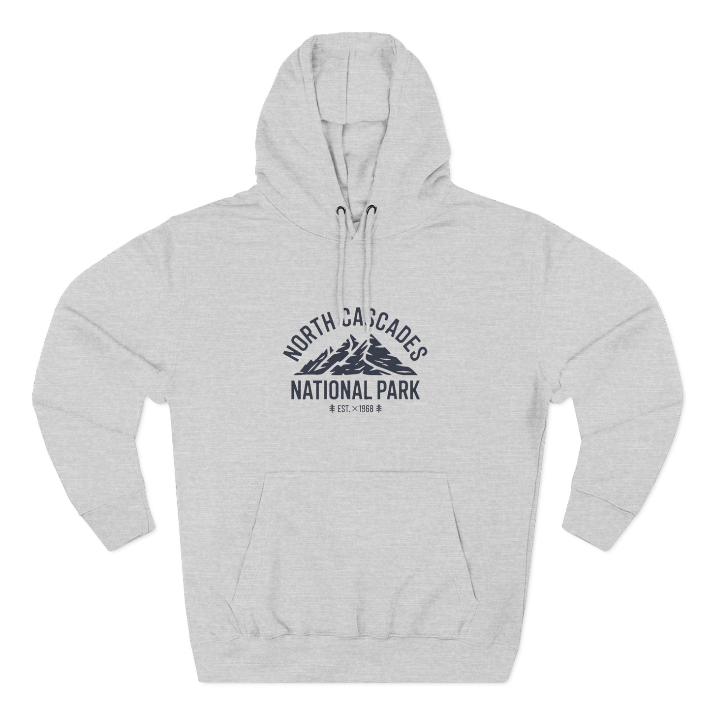 North Cascades National Park Fleece Hoodie White