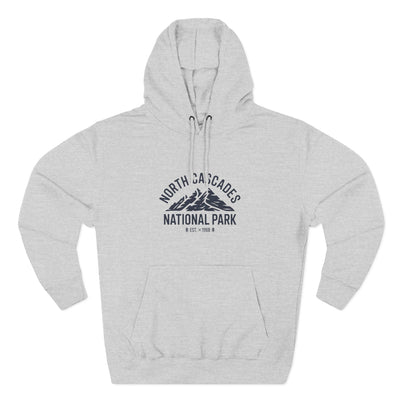 North Cascades National Park Fleece Hoodie White