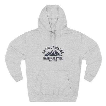 North Cascades National Park Fleece Hoodie White