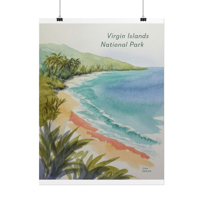 Virgin Islands National Park Watercolor Art Print