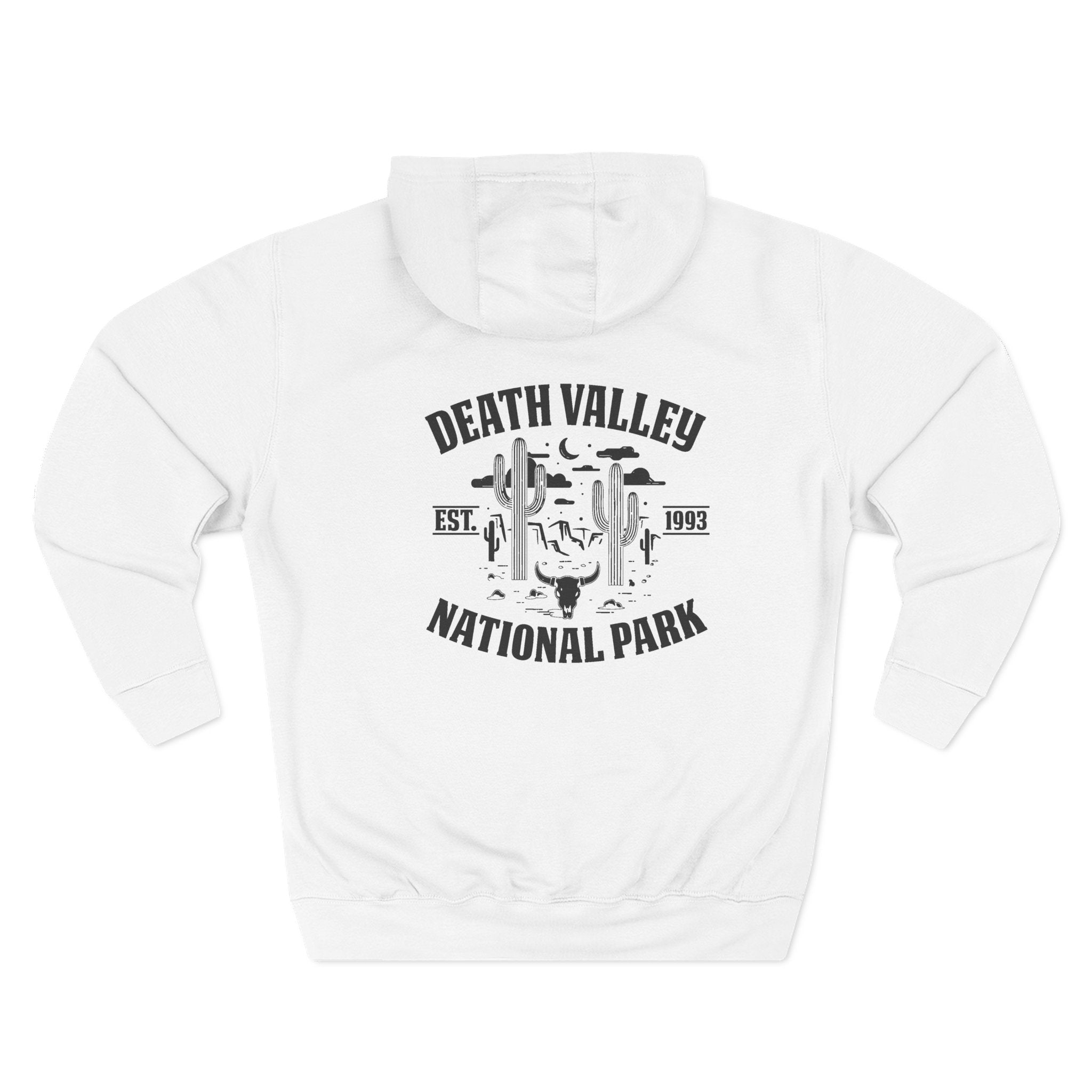 Three-Panel Fleece Hoodie - 18 (Front+Back) - Three-Panel Fleece Hoodie (Smart: Original on dark)