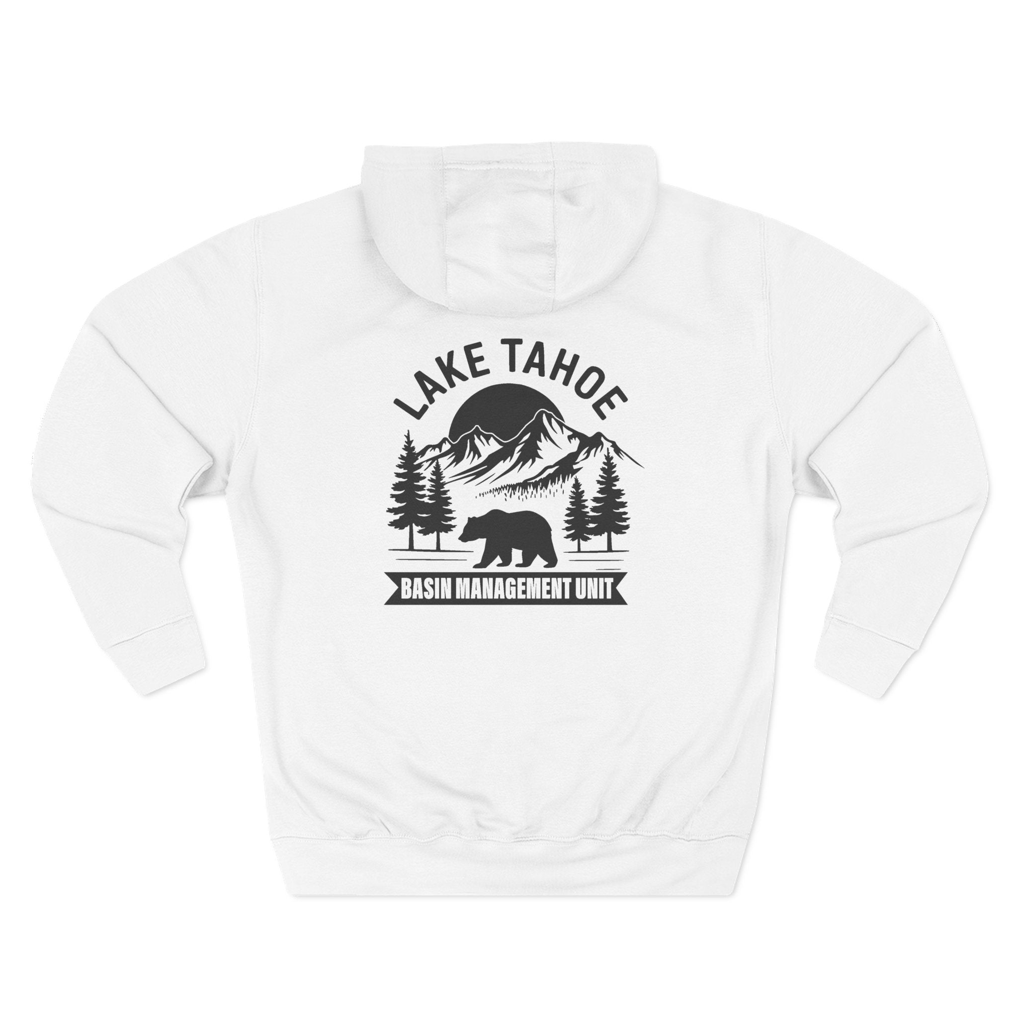 Three-Panel Fleece Hoodie - 17 (Front+Back) - Three-Panel Fleece Hoodie (Smart: Original on dark)